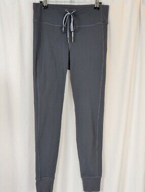 ATHLETA Charcoal Grey Drawstring Cuffed Jogger Leggings - Size M
